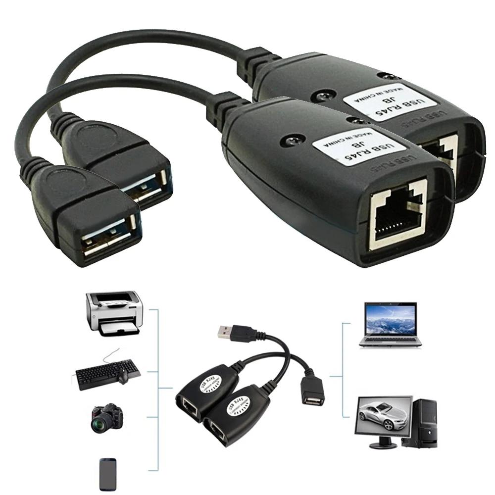 Elisona USB to RJ45 RJ 45 LAN ̺  , Cat5 RJ45 Cat6 ġ ڵ,  Ʈŷ ׼, 2 